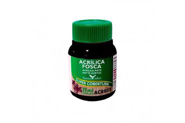 TINTA ACRILICA FOSCA 37ML ACRILEX PRETO